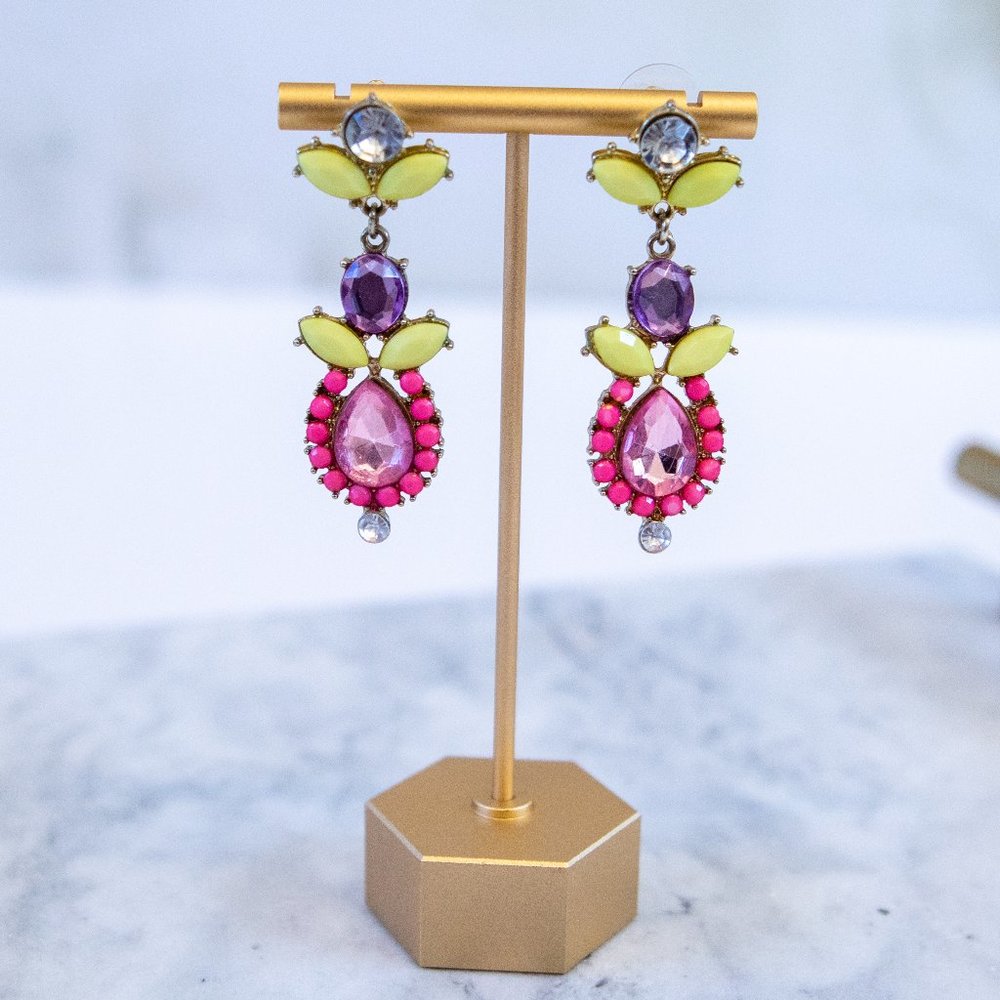 Bright Colored Drop Earrings